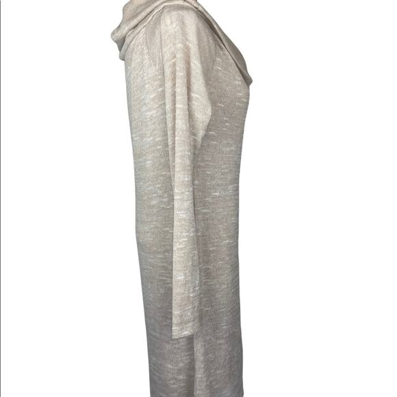 Charming Charlie Spacedye Off the Shoulder Long Sleeve Sweater Dress Beige M - Picture 3 of 9